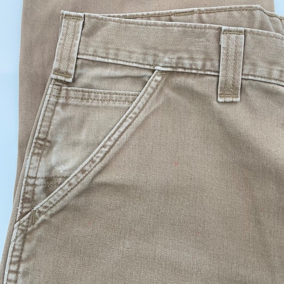 Carhartt B324 Men's Utility Work Pants 36x30 Relaxed Fit Twill Khaki Workwear US - Picture 6 of 14